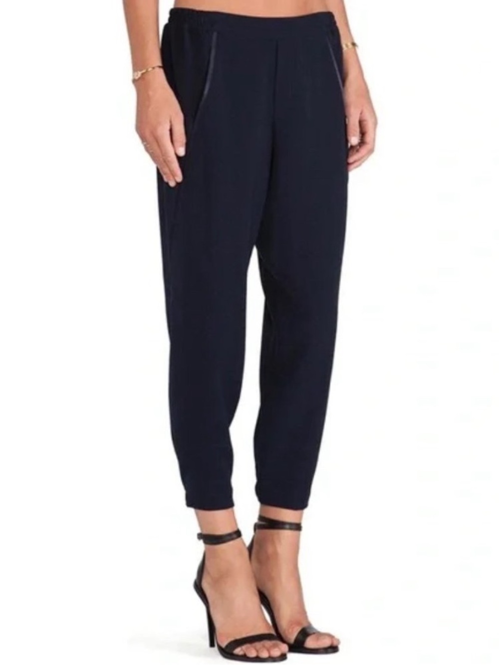 Vince Elastic Waist Crop Jogger Pants